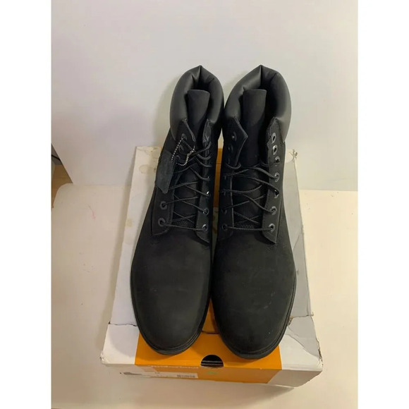 .393 Timberland Classic 6 IN, Waterproof boot Black Nubuck-US 13 MENS M/M - Picture 4 of 6